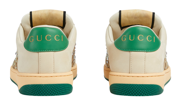 Gucci Screener 'GG Monogram Crystal - Ivory Green'