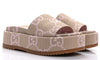 Gucci Platform Slide Sandal 'Jumbo GG - Beige Light Pink'
