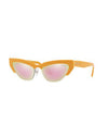 Miu Miu Women Sunglasses Ocher -- --