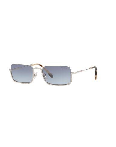 Miu Miu Women Sunglasses Silver 55 mm