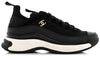 Chanel Velvet Calfskin & Mixed Fibers Sneaker 'Black'