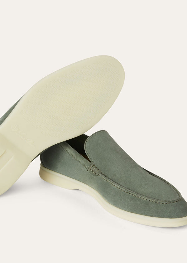 Men's Jade Green Suede Summer Walk Loafers