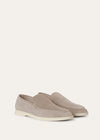 Men's Summer Walk Loafers in Beige Suede