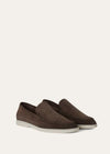 Men's Summer Walk Dark Grey Suede Loafers