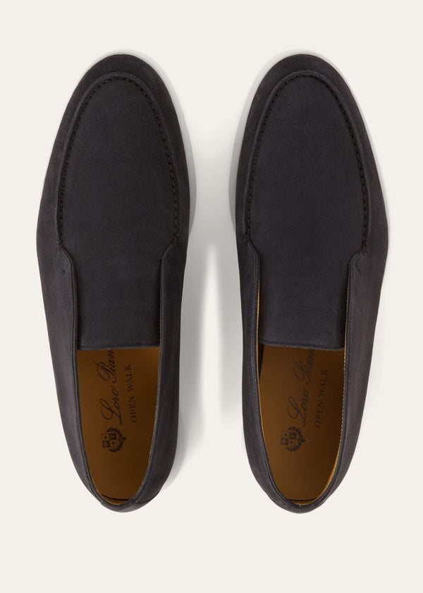 Open Walk Suede Caviar Ankle Boots