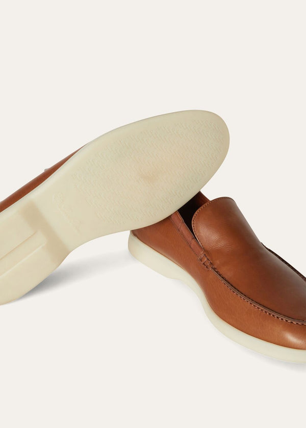 Men's Summer Walk Brown Calfskin Loafers