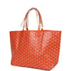 Goyard Goyardine Orange St. Louis PM Tote Bag Palladium Hardware