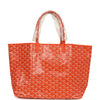 Goyard Goyardine Orange St. Louis PM Tote Bag Palladium Hardware