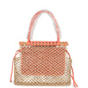 Goyard Aligre Bag Raffia Net with Coral Goyardine Palladium Hardware