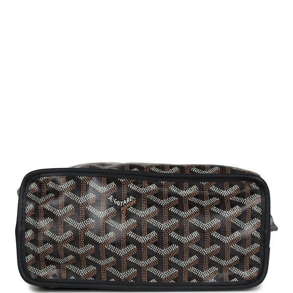 Goyard Goyardine Anjou Black Mini Bag Palladium Hardware