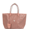 Goyard Goyardine Pearly Coral St. Louis PM Tote Bag Palladium Hardware
