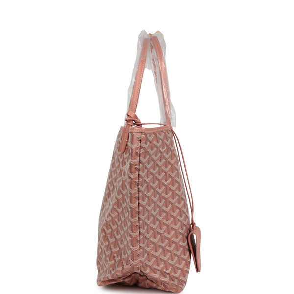 Goyard Goyardine Pearly Coral St. Louis PM Tote Bag Palladium Hardware