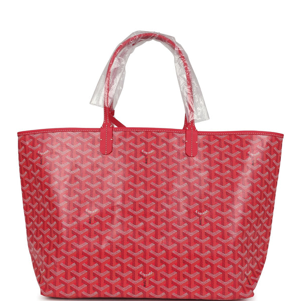 Goyard Goyardine Fuchsia St. Louis PM Tote Bag Palladium Hardware