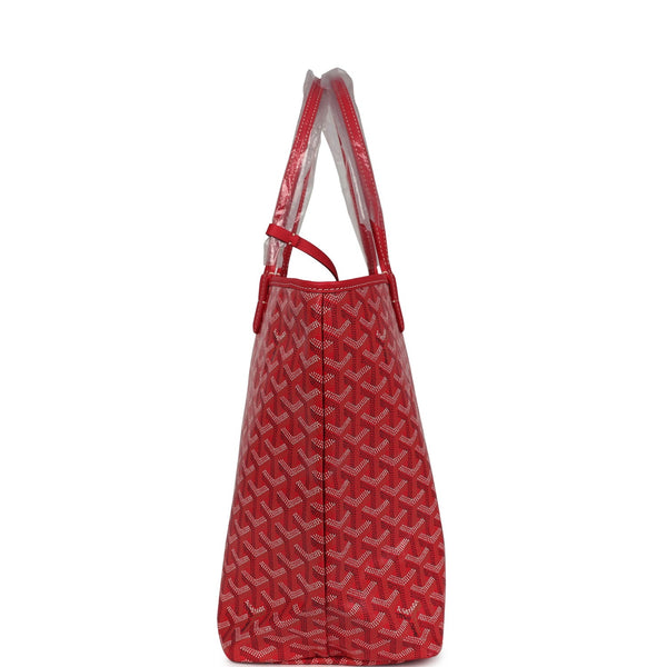 Goyard Goyardine Fuchsia St. Louis PM Tote Bag Palladium Hardware