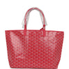 Goyard Goyardine Fuchsia St. Louis PM Tote Bag Palladium Hardware