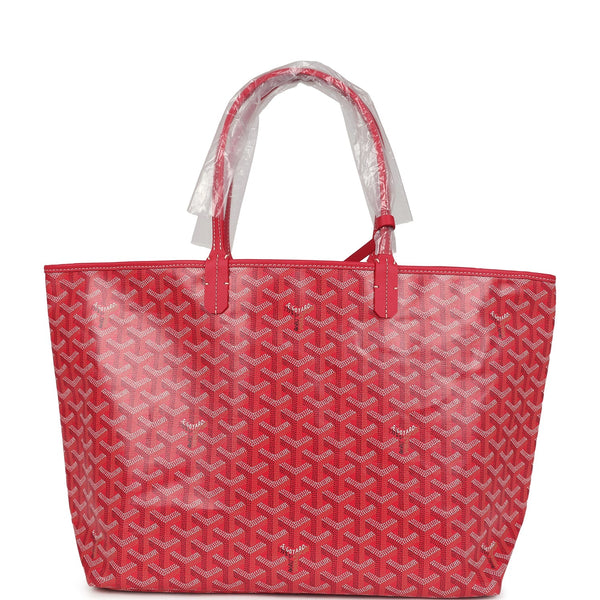Goyard Goyardine Fuchsia St. Louis PM Tote Bag Palladium Hardware