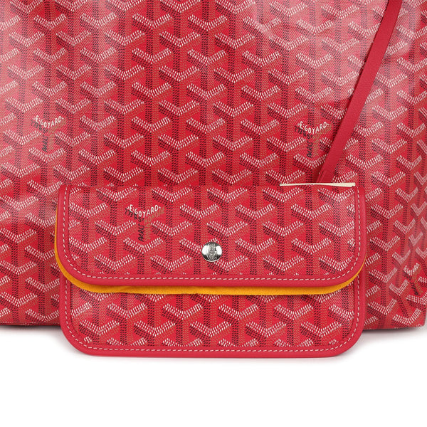 Goyard Goyardine Fuchsia St. Louis PM Tote Bag Palladium Hardware