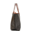Goyard Goyardine Black and Brown St. Louis PM Tote Bag Palladium Hardware