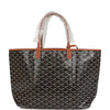 Goyard Goyardine Black and Brown St. Louis PM Tote Bag Palladium Hardware