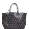 Goyard Goyardine Navy Blue Saint Louis PM Tote Bag Palladium Hardware