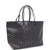 Goyard Goyardine Navy Blue Saint Louis PM Tote Bag Palladium Hardware
