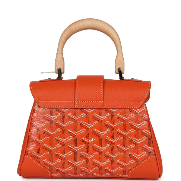 Goyard Saigon Souple Mini Orange Goyardine Palladium Hardware