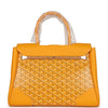 Goyard Saigon Tote Yellow Goyardine Canvas Palladium Hardware