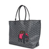 Goyard Goyardine Grey Anjou PM Embroidered Elephant Tote Palladium Hardware