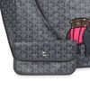 Goyard Goyardine Grey Anjou PM Embroidered Elephant Tote Palladium Hardware
