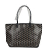 Goyard Goyardine Black Artois PM Tote Palladium Hardware