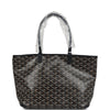 Goyard Goyardine Black Artois PM Tote Palladium Hardware
