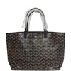 Goyard Goyardine Black St. Louis PM Tote Bag Palladium Hardware