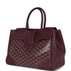 Goyard Saigon Tote Burgundy Goyardine Canvas Palladium Hardware