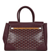 Goyard Saigon Tote Burgundy Goyardine Canvas Palladium Hardware