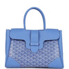 Goyard Saigon Tote Iris Goyardine Canvas Palladium Hardware