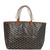 Goyard Goyardine Black and Brown St. Louis PM Tote Bag Palladium Hardware