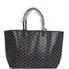 Goyard Goyardine Navy St. Louis PM Tote Bag Palladium Hardware
