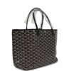 Goyard Goyardine Black St. Louis PM Tote Bag Palladium Hardware