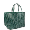 Goyard Goyardine Green St. Louis GM Tote Bag Palladium Hardware