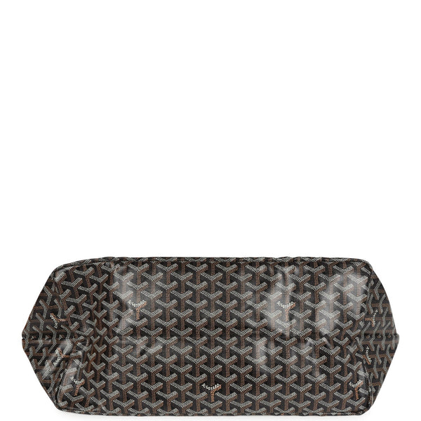 Goyard Goyardine Black St. Louis GM Tote Bag Palladium Hardware