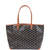 Goyard Goyardine Black and Brown Artois PM Palladium Hardware