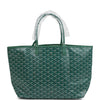 Goyard Goyardine Green St. Louis PM Tote Bag Palladium Hardware