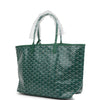 Goyard Goyardine Green St. Louis PM Tote Bag Palladium Hardware