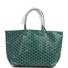 Goyard Goyardine Green St. Louis PM Tote Bag Palladium Hardware