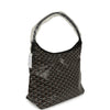 Goyard Goyardine Black Boheme Hobo Bag Palladium Hardware