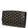 Goyard Goyardine Canvas Black Varenne Continental Wallet Bag Palladium Hardware