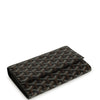 Goyard Goyardine Canvas Black Varenne Continental Wallet Bag Palladium Hardware