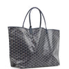 Goyard Goyardine Navy Saint Louis GM Tote Bag Palladium Hardware