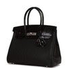 Hermes Birkin 30 Black MatteAlligator and Ostrich Touch Palladium Hardware