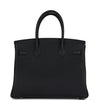 Hermes Birkin 30 Black Togo Gold Hardware
